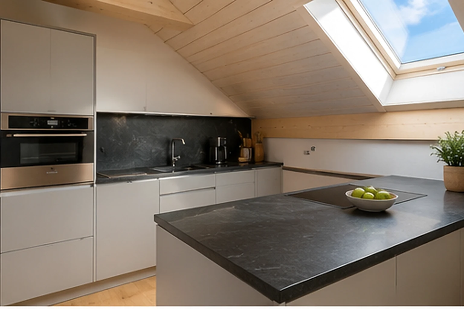 Kitchen with V-Zug appliances — artist's impression